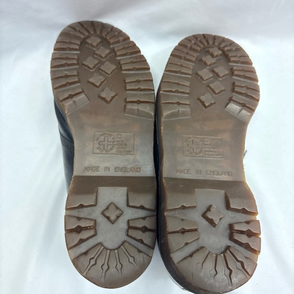 Vintage Dr Martens Shoes Mens Size 12 8098 Black 8-Eye Leather Original England - Picture 8 of 10